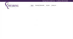 Desktop Screenshot of carolinahearing.com