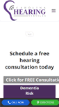 Mobile Screenshot of carolinahearing.com